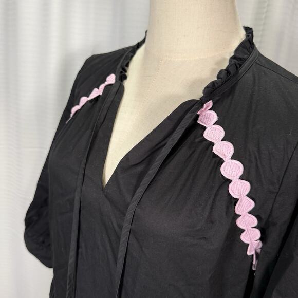 Crosby by Mollie Burch Colorblock Talulah Midi Dress Women's Size Medium Black - Picture 4 of 11